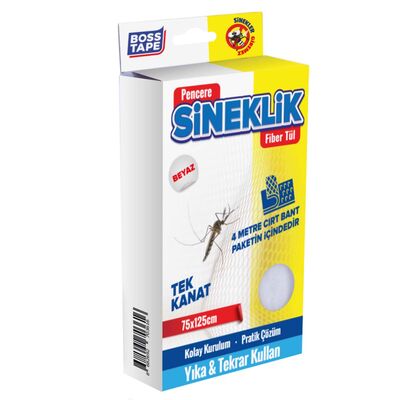 Boss Tape Sineklik Beyaz Cırt Bantlı 75x125 cm BT-04001