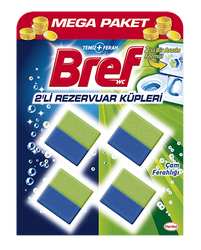 Bref - Bref Rezervuar Küpü Aktif Temizlik 2 li ( 2 x 50gr ) Çam Bref - Bref Rezervuar Küpü Aktif Temizlik 2 li ( 2 x 50gr ) Çam