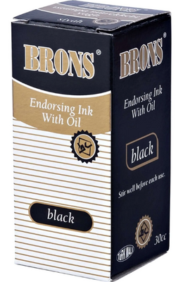 Brons Istampa Mürekkebi Yağlı 30cc Siyah BR-314