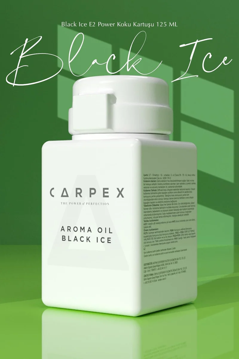 Carpex Koku Makinesi Kartuşu E2 Power Black İce 125ml - Thumbnail