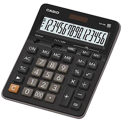 Casio GX-16B 16 Hane Masa Üstü Hesap Makinesi - 1