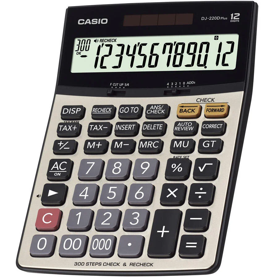 Casio Hesap Makinesi 12 Hane DJ-220D Plus