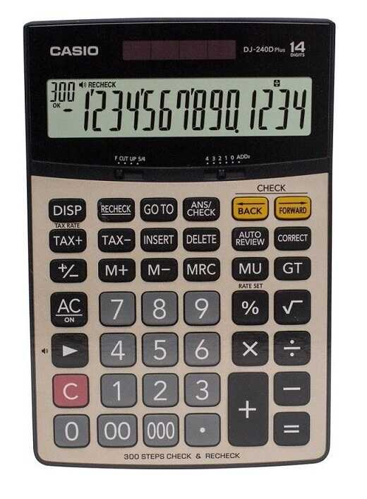 Casio Hesap Makinesi Dj-240d Plus