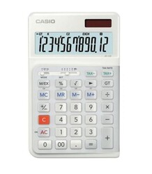 Casio JE-12E-WE Beyaz 12 Hane Masa Üstü Ergonomik Tuşlu Hesap Makinesi - Thumbnail