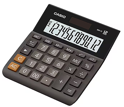 Casio Masaüstü Hesap Makinesi Mh-12-Bk - 1
