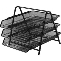 Cassa - Cassa Evrak Rafı Metal 3lü Siyah 8933 Cassa - Cassa Evrak Rafı Metal 3lü Siyah 8933