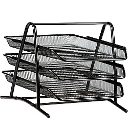 Cassa Evrak Rafı Metal 3lü Siyah 8933