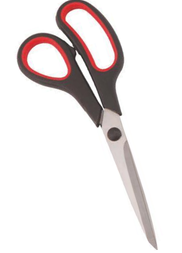 Cassa Makas Asis 19cm Siyah-kırmızı