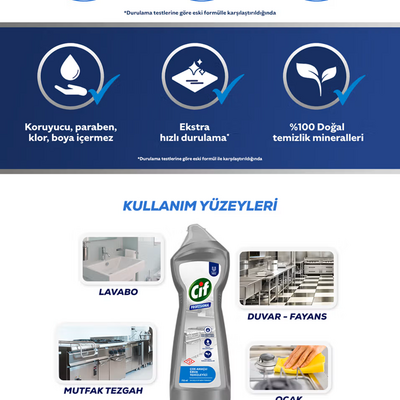 Cif U-PRO Professional Sebze Ve Meyve Hijyenik Durulama Ürünü 5 l 