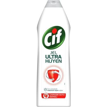 Cif Yüzey Temizleyici Jel Ultra Hijyen Çamaşır Suyu Katkılı 750ml