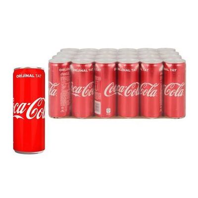 Coca Cola Klasik Kutu 330 ml 24′lü