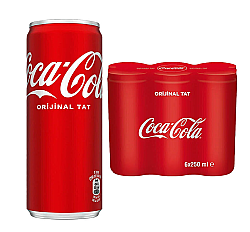 Coca Cola Klasik Slim Kutu 250ml 24lü - 2