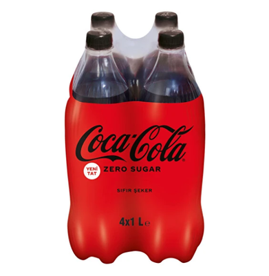 Coca Cola Zero 1lt 4lü