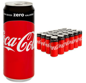 Coca Cola Zero 330 ml 24′lü