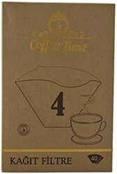 Coffee Time - Coffee Time Filtre Kağıdı No:4 40 lı Coffee Time - Coffee Time Filtre Kağıdı No:4 40 lı