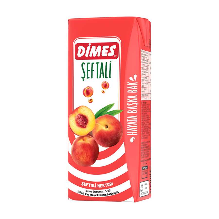 Dimes Meyve Suyu Şeftali 200ml 27 Li