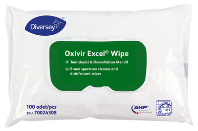 Diversey Oxivir Excel Wipe Dezenfektan Mendil 100 lü 70024308-DELİST