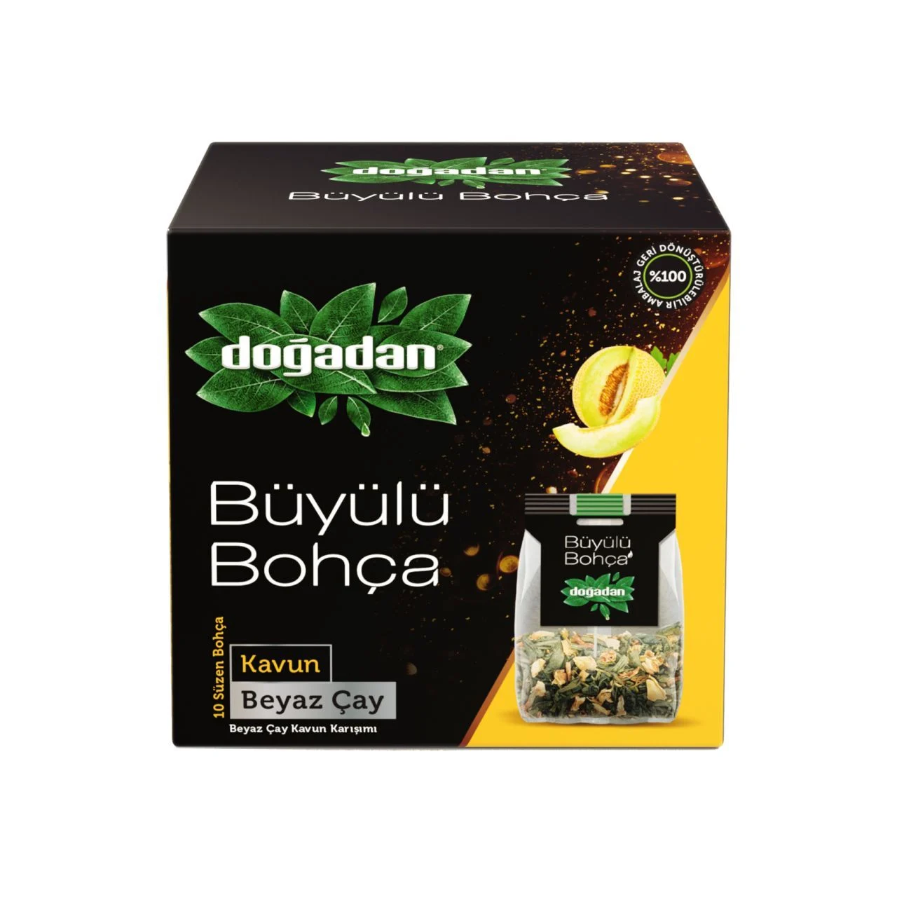 Doğadan Büyülü Bohça Beyaz Çay Kavun 10lu