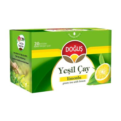 Doğuş Bitki Çayı Bardak Poşet Yeşil Çay Limonlu 20li