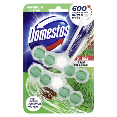 Domestos Tuvalet Blok 5 li Güç Çam Ferahlığı 2li Set