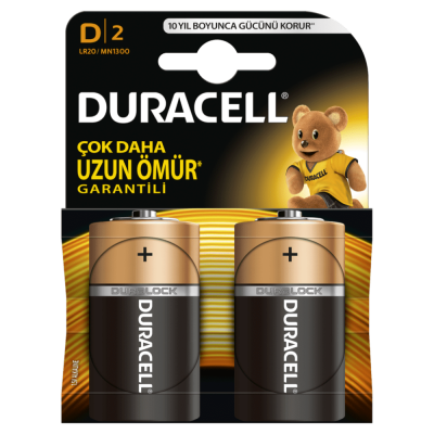 Duracell Alkalin D Büyük Boy Pil 2'li