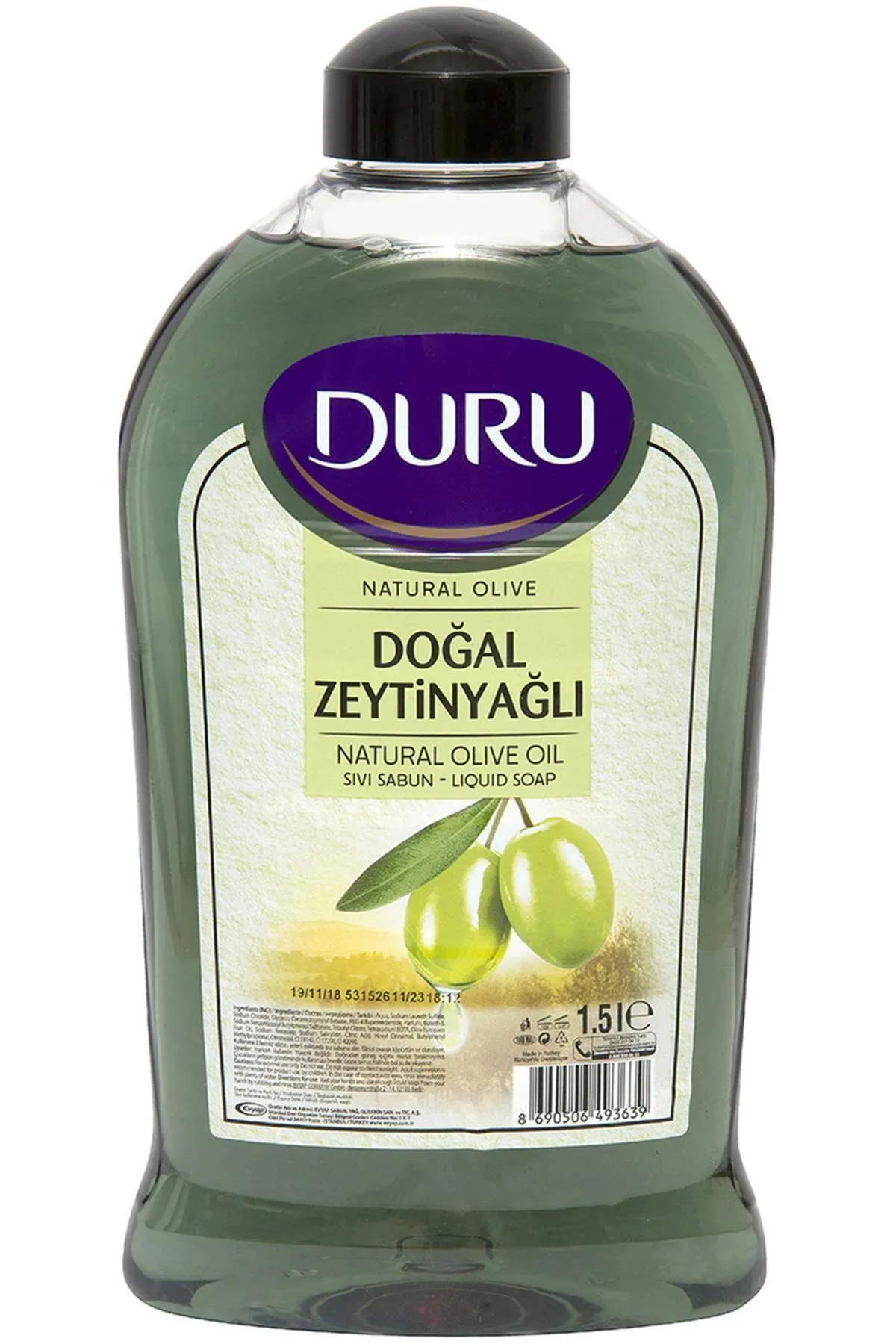 Duru Sıvı Sabun 1500ml Olive Zeytinyağlı