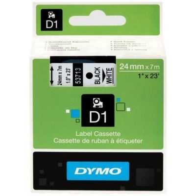 Dymo D1 Yedek Şerit 24mmx7m Beyaz/siyah 53713