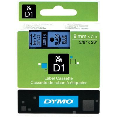 Dymo D1 Yedek Şerit 9mmx7m Mavi/Siyah 40916