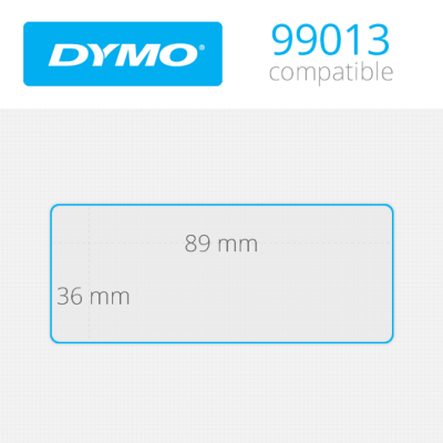 Dymo Geniş Adres 260 Etiket Şeffaf 89x36mm 99013