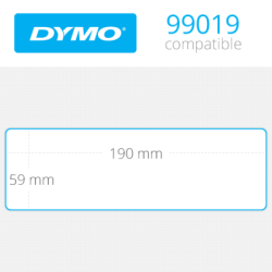 Dymo Geniş Klasör Sırt Etiketi 110 Etiket 190x59mm 99019 - Thumbnail