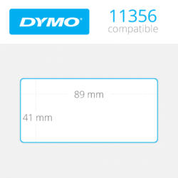 Dymo İsim Kartı Etiketi 300 Etiket 89x41mm 11356 - Thumbnail