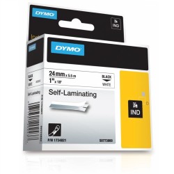 Dymo - Dymo RhinoPro Lamine Vinil 24mmx5.5m Beyaz/Siyah 1734821 Dymo - Dymo RhinoPro Lamine Vinil 24mmx5.5m Beyaz/Siyah 1734821