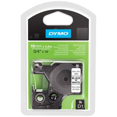 Dymo Şerit D1 19mmx 5.5m Siyah-Beyaz S0718070