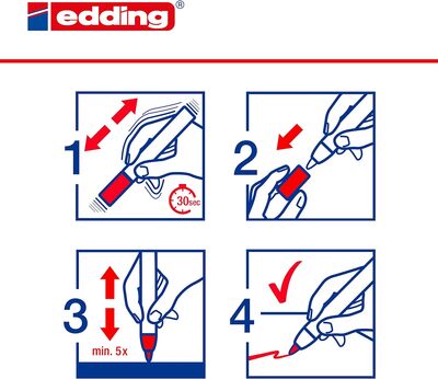 Edding Cam Kalemi 4095 3mm Fosforlu Sarı