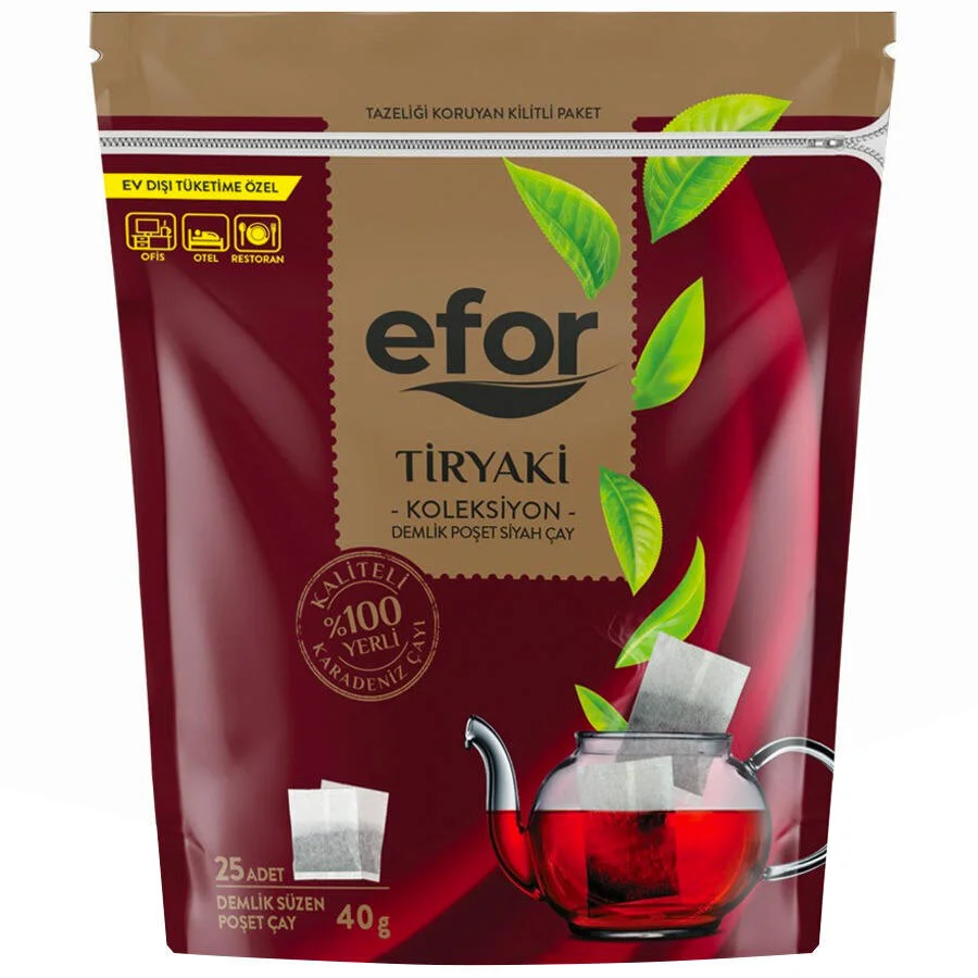 Efor Tiryaki Jumbo Demlik Poşet Çay 40gr 25li