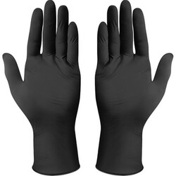 No Name - Eldiven Nitril Pudrasız Siyah S 100lü