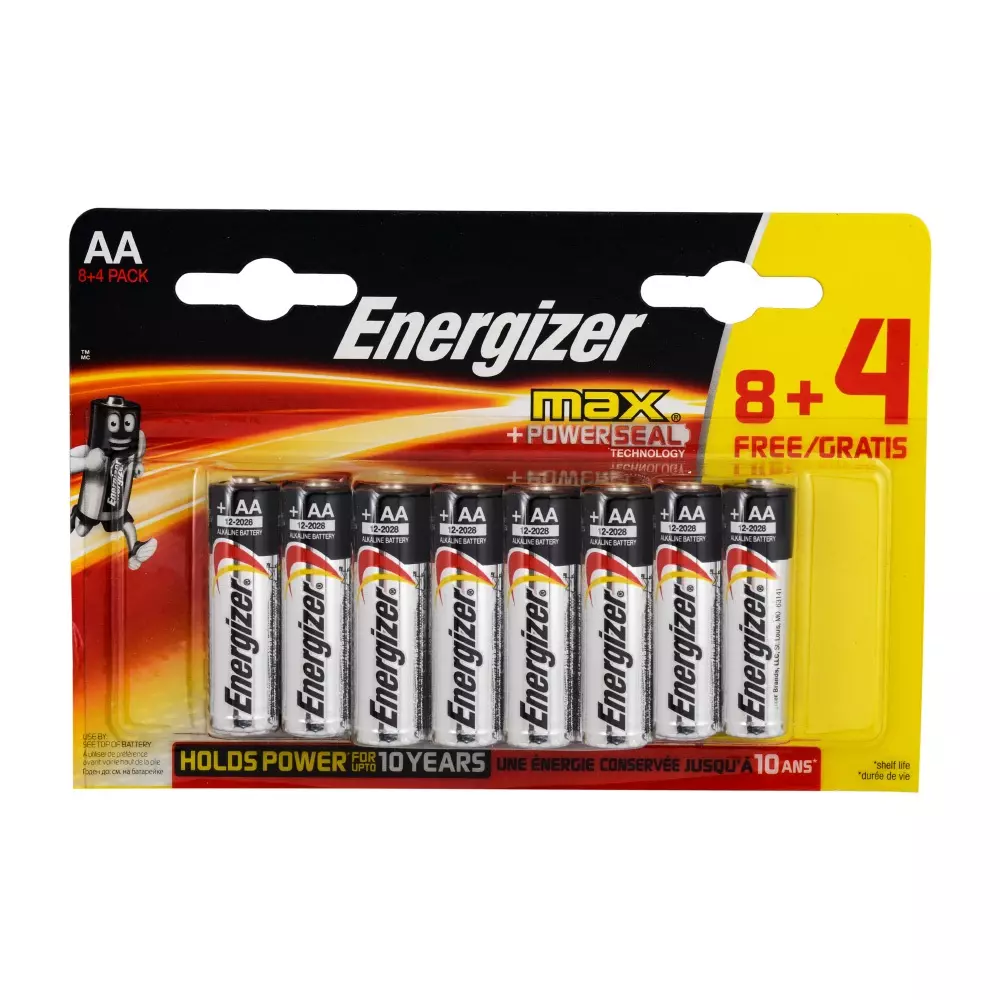 Energizer Pil AA Max Power 8+4 Blister