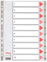 Esselte - Esselte A4 PP Seperatör 1-10 Rakam