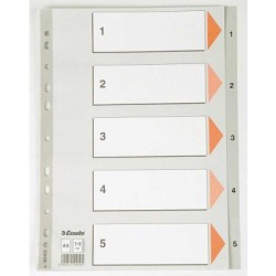 Esselte - Esselte A4 PP Seperatör 5 Rakam Esselte - Esselte A4 PP Seperatör 5 Rakam