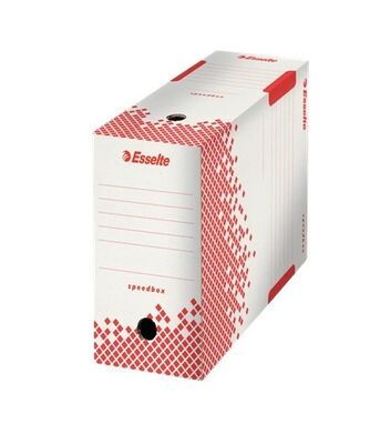Esselte Speedbox Arşiv Kutusu 150mm 623909 Kırmızı Beyaz