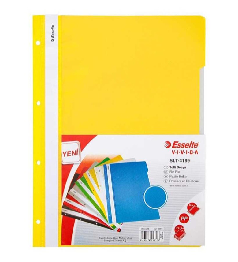 Esselte Telli Dosya Sarı 50li