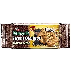Eti Burçak Tuzlu Çörekotlu Bisküvi 16lı