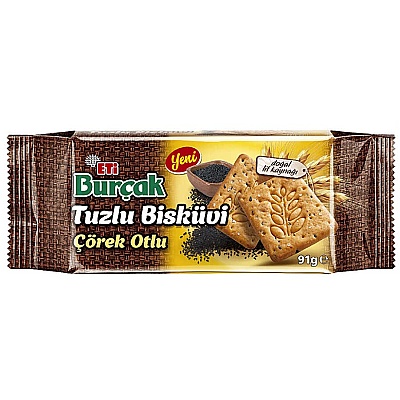 Eti Burçak Tuzlu Çörekotlu Bisküvi 16lı - 1