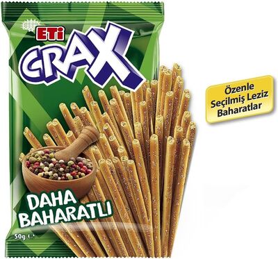 Eti Çubuk Kraker Crax Baharatlı 50gr 20 li