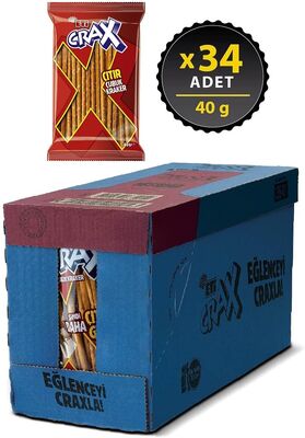 Eti Çubuk Kraker Crax Sade 40gr 34 lü