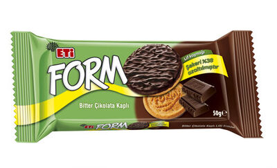 Eti Form Bisküvi Çikolata Kaplamalı 50gr 24lü