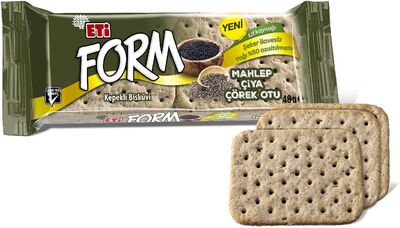 Eti Form Mahlepli Çiyalı ve Çörek Otlu Kepekli Bisküvi 40gr 24 lü