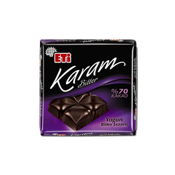 Eti Karam Kare Çikolata %70 Kakaolu 60gr 6lı - Thumbnail