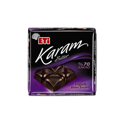 Eti Karam Kare Çikolata %70 Kakaolu 60gr 6lı