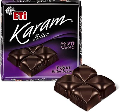Eti Karam Kare Çikolata %70 Kakaolu 60gr 6lı